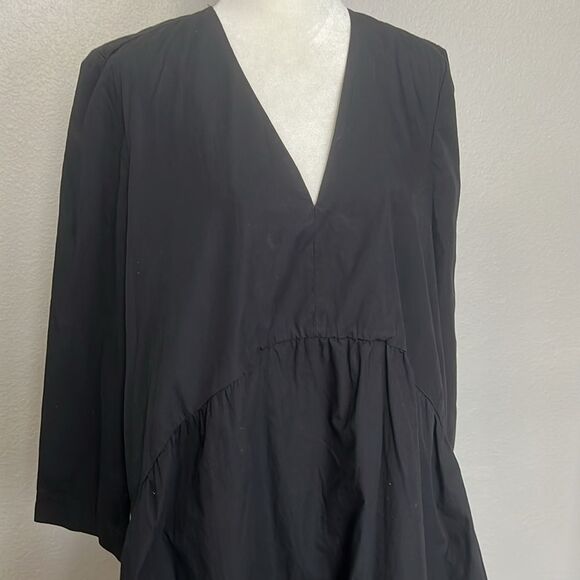 Zara VNeck Maxi Cotton Dress Size XSmall - Picture 2 of 10